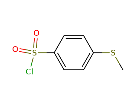 Molecular Structure of 1129-25-5 (4-(methylthio)benzenesulfonyl chloride(SALTDATA: FREE))