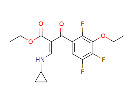 (Z)-3-Cyclopropylamino-2-(3-ethoxy-2,4,5-trifluoro-benzoyl)-acrylic acid ethyl ester