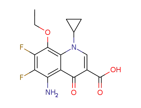 5-amino-1-cyclopropyl-6,7-difluoro-1,4-dihydro-8-ethoxy-4-oxo-3-quinolinecarboxylic acid