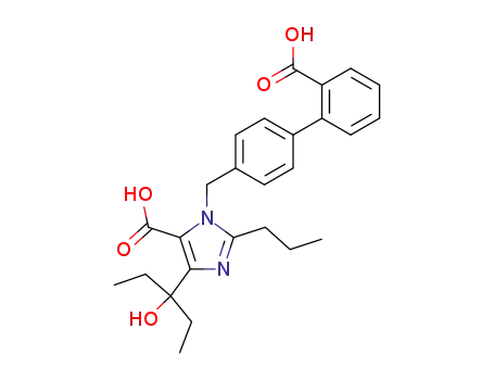 3-(2'-Carboxy-biphenyl-4-ylmethyl)-5-(1-ethyl-1-hydroxy-propyl)-2-propyl-3H-imidazole-4-carboxylic acid