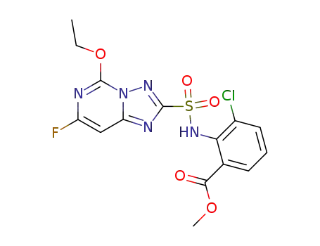 N-(2-methoxycarbonyl-6-chlorophenyl)-7-fluoro-5-ethoxy-1,2,4-triazolo[1,5-c]pyrimidine-2-sulfonamide