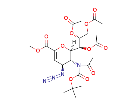 methyl 5-[acetyl(tert-butoxycarbonyl)amino]-7,8,9-tri-O-acetyl-2,6-anhydro-4-azido-3,4,5-trideoxy-D-glycero-D-galacto-non-2-enonate