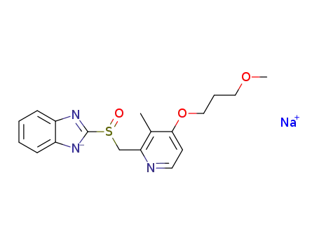 Molecular Structure of 117976-90-6 (Rebeprazole sodium)