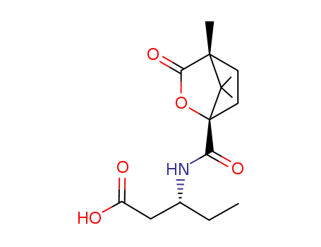 (R)-3-[((1S,4R)-4,7,7-Trimethyl-3-oxo-2-oxa-bicyclo[2.2.1]heptane-1-carbonyl)-amino]-pentanoic acid