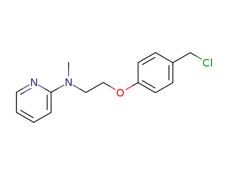 2-[N-[2-(4-chloromethylphenoxy)ethyl]-N-methylamino]pyridine