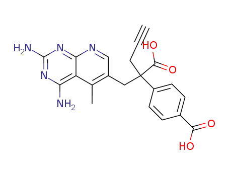 4-[1-Carboxy-1-(2,4-diamino-5-methyl-pyrido[2,3-d]pyrimidin-6-ylmethyl)-but-3-ynyl]-benzoic acid