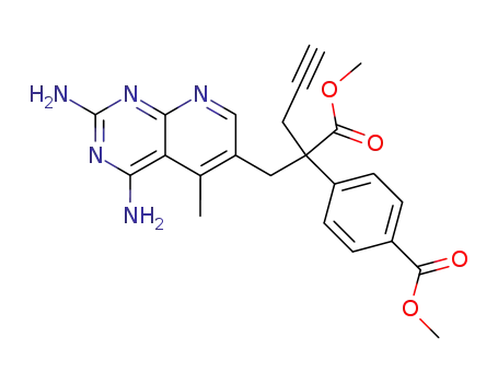 4-[1-(2,4-Diamino-5-methyl-pyrido[2,3-d]pyrimidin-6-ylmethyl)-1-methoxycarbonyl-but-3-ynyl]-benzoic acid methyl ester