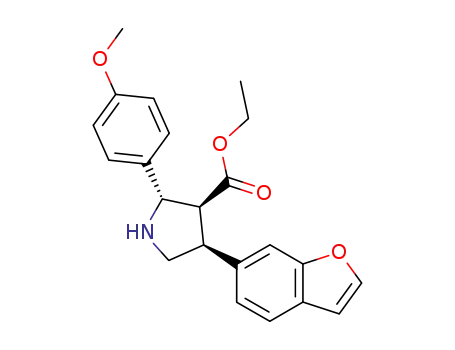 (2S,3S,4S)-4-Benzofuran-6-yl-2-(4-methoxy-phenyl)-pyrrolidine-3-carboxylic acid ethyl ester