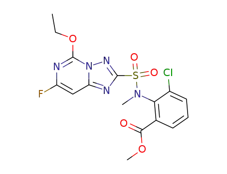3-Chloro-2-[(5-ethoxy-7-fluoro-[1,2,4]triazolo[1,5-c]pyrimidine-2-sulfonyl)-methyl-amino]-benzoic acid methyl ester