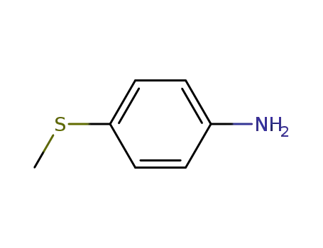Molecular Structure of 104-96-1 (4-(Methylmercapto)aniline)