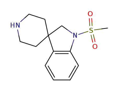 Molecular Structure of 178261-41-1 (1-(methylsulfonyl)spiro[indoline-3,4'-piperidine])