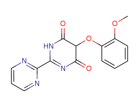 Molecular Structure of 150728-12-4 (5-(2-Methoxyphenoxy)-[2,2'-bipyrimidine]-4,6(1H,5H)-dione)