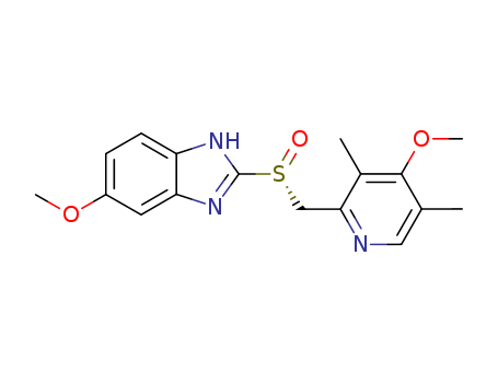 1H-Benzimidazole,6-methoxy-2-[(R)-[(4-methoxy-3,5-dimethyl-2-pyridinyl)methyl]sulfinyl]-(119141-89-8)