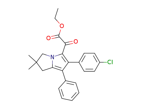 ethyl 2-(6-(4-chlorophenyl)-2,2-dimethyl-7-phenyl-2,3-dihydro-1H-pyrrolizin-5-yl)-2-oxoacetate
