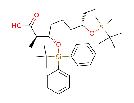 (2R,3S,7S)-7-(tert-Butyl-dimethyl-silanyloxy)-3-(tert-butyl-diphenyl-silanyloxy)-2-methyl-nonanoic acid