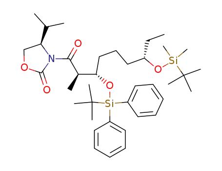 (R)-3-[(2R,3S,7S)-7-(tert-Butyl-dimethyl-silanyloxy)-3-(tert-butyl-diphenyl-silanyloxy)-2-methyl-nonanoyl]-4-isopropyl-oxazolidin-2-one