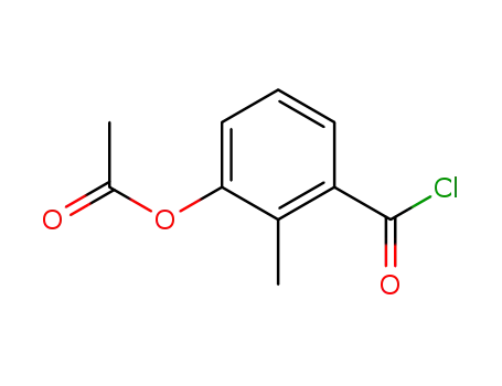 Molecular Structure of 167678-46-8 (3-ACETOXY-2-METHYLBENZOYL CHLORIDE)