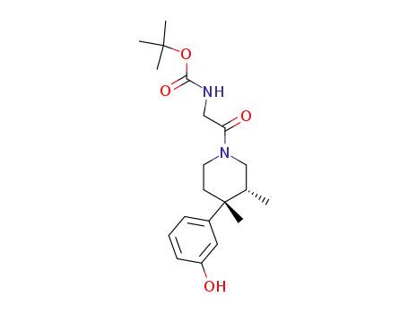 {2-[(3R,4R)-4-(3-Hydroxy-phenyl)-3,4-dimethyl-piperidin-1-yl]-2-oxo-ethyl}-carbamic acid tert-butyl ester