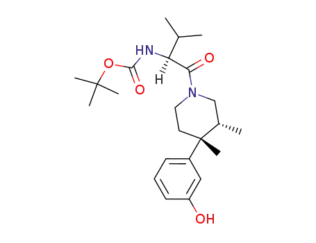 {(S)-1-[(3R,4R)-4-(3-Hydroxy-phenyl)-3,4-dimethyl-piperidine-1-carbonyl]-2-methyl-propyl}-carbamic acid tert-butyl ester
