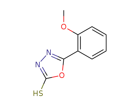 Molecular Structure of 69844-25-3 (1,3,4-Oxadiazole-2(3H)-thione, 5-(2-methoxyphenyl)-)