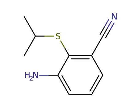 3-amino-2-isopropylthiobenzonitrile