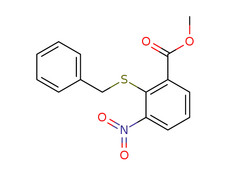 2-benzylthio-3-nitrobenzoic acid methyl ester