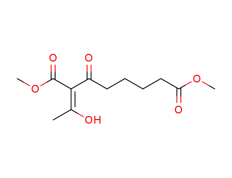 2-[1-Hydroxy-eth-(E)-ylidene]-3-oxo-octanedioic acid dimethyl ester