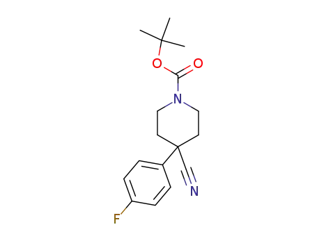 4-(4-fluorophenyl)-tert-butoxycarbonylpiperidine-4-carbonitrile