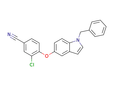 4-[(1-benzyl-1H-indol-5-yl)oxy]-3-chlorobenzonitrile