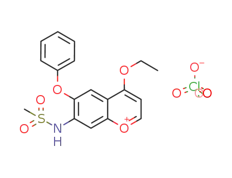4-ethoxy-7-methanesulfonylamino-6-phenoxy-chromenylium; perchlorate