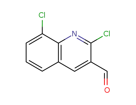 Molecular Structure of 144918-96-7 (2,8-DICHLORO-QUINOLINE-3-CARBALDEHYDE)