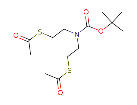 N-tert-butoxycarbonyl bis(2-thioacetoxyethyl)amine