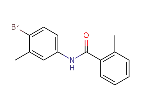 Molecular Structure of 317374-07-5 (N-(4-bromo-3-methylphenyl)-2-methylbenzamide)