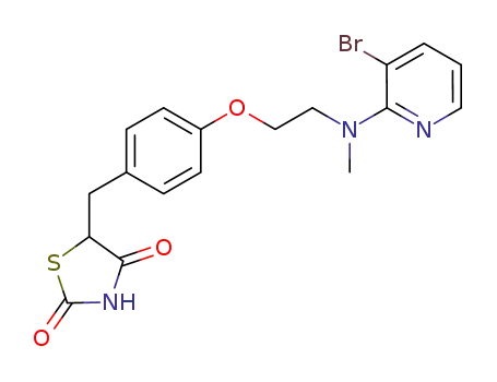 5-(4-{2-[(3-bromo-pyridin-2-yl)-methyl-amino]-ethoxy}-benzyl)-thiazolidine-2,4-dione