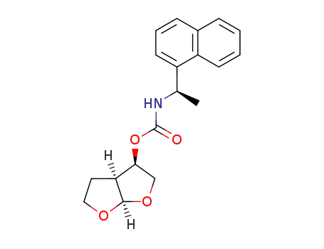 ((R)-1-Naphthalen-1-yl-ethyl)-carbamic acid (3R,3aS,6aR)-(hexahydro-furo[2,3-b]furan-3-yl) ester