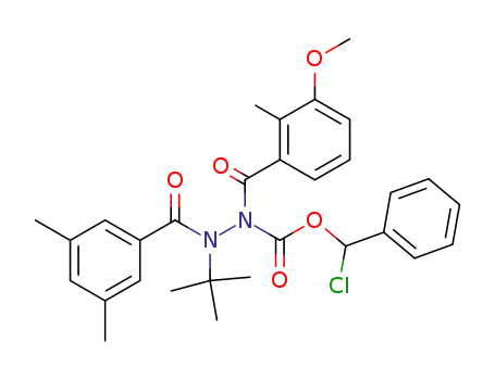 N'-tert-butyl-N'-(3,5-dimethyl-benzoyl)-N-(3-methoxy-2-methyl-benzoyl)-hydrazinecarboxylic acid chloro-phenyl-methyl ester
