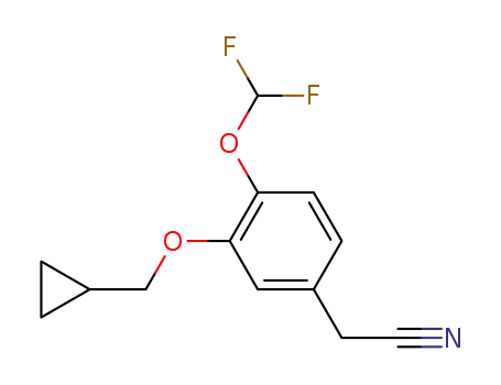 (3-cyclopropylmethoxy-4-difluoromethoxyphenyl)acetonitrile