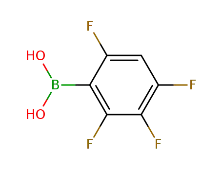 Molecular Structure of 511295-00-4 (2,3,4,6-TETRAFLUOROBENZENEBORONIC ACID)