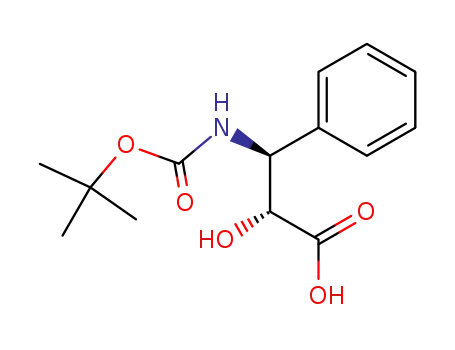 Molecular Structure of 145514-62-1 ((2R,3S)-Boc-3-Phenylisoserine)