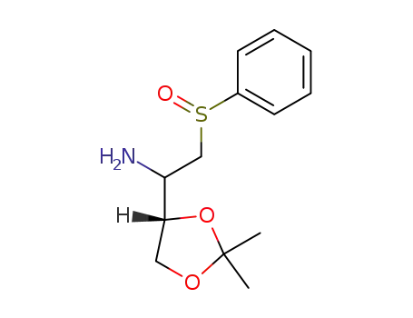 2-Benzenesulfinyl-1-((S)-2,2-dimethyl-[1,3]dioxolan-4-yl)-ethylamine