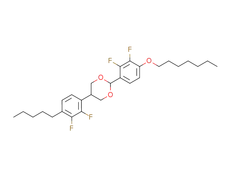 2-(2,3-difluoro-4-heptyloxy-phenyl)-5-(2,3-difluoro-4-pentyl-phenyl)-[1,3]dioxane