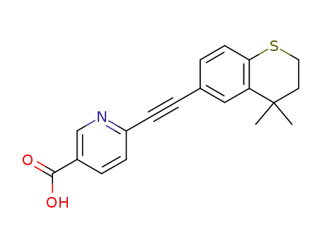 6-[2-(4,4-dimethylthiochroman-6-yl)ethynyl]nicotinic acid