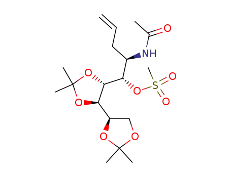 Methanesulfonic acid (1S,2R)-2-acetylamino-1-((4R,5S,4'R)-2,2,2',2'-tetramethyl-[4,4']bi[[1,3]dioxolanyl]-5-yl)-pent-4-enyl ester