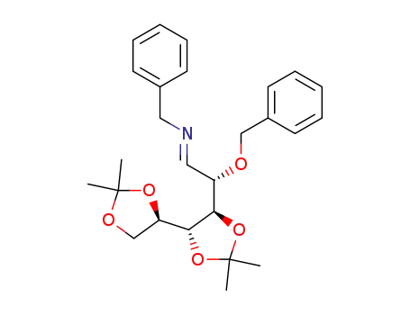 Benzyl-[(S)-2-benzyloxy-2-((4R,5R,4'R)-2,2,2',2'-tetramethyl-[4,4']bi[[1,3]dioxolanyl]-5-yl)-eth-(E)-ylidene]-amine