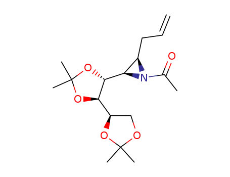 1-[(2R,3R)-2-Allyl-3-((4S,5R,4'R)-2,2,2',2'-tetramethyl-[4,4']bi[[1,3]dioxolanyl]-5-yl)-aziridin-1-yl]-ethanone