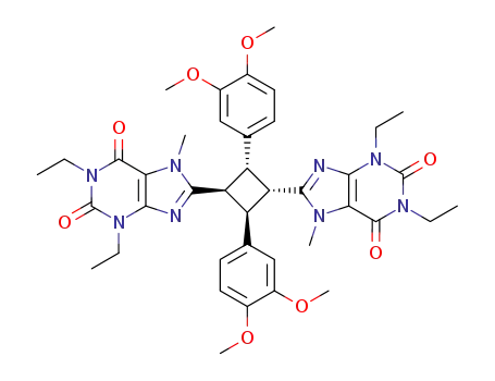 (1α,2α,3β,4β)-1,3-bis[1,3-diethyl-7-methyl-3,7-dihydropurine-2,6-dion-8-yl]-2,4-bis(3,4-dimethoxyphenyl)cyclobutane