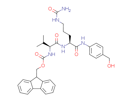 (9H-fluoren-9-yl)methyl((2S)-1-((1-((4-(hydroxymethyl)phenyl)amino)-1-oxo-5-ureidopentan-2-yl)amino)-3-methyl-1-oxobutan-2-yl)carbamate