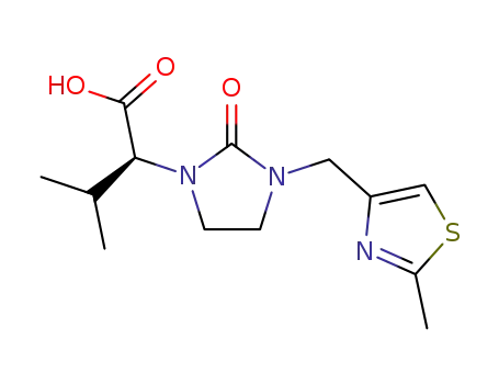 (2S)-3-methyl-2-{3-[(2-methyl-1,3-thiazol-4-yl)methyl]-2-oxo-1-imidazolidinyl}butanoic Acid