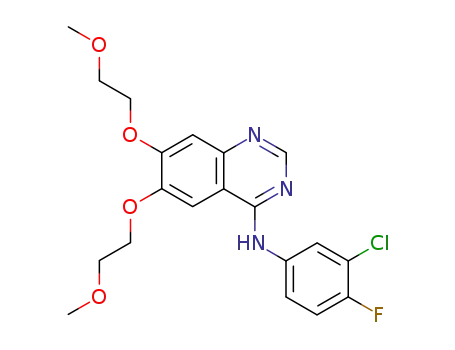 4-(3'-chloro-4'-fluoroanilino)-6,7-bis(2-methoxyethoxy)-quinazoline