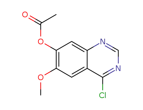 Molecular Structure of 179688-03-0 (7-ACETOXY-4-CHLORO-6-METHOXYQUINAZOLINE)